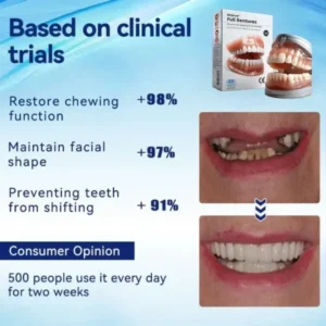 Full Denture Set🦷🦷💃Advanced Self-Adjusting Dental Materials (⏰Limited time discount last 30 minutes⏰) - Image 3