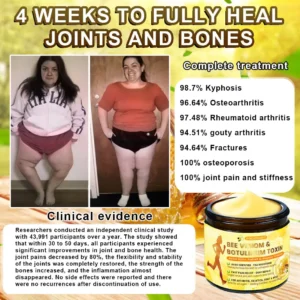 Bee Venom & Botulinum Toxin Joint Pain Relief & Repair Cream– Fast Relief & Joint Repair - Image 4