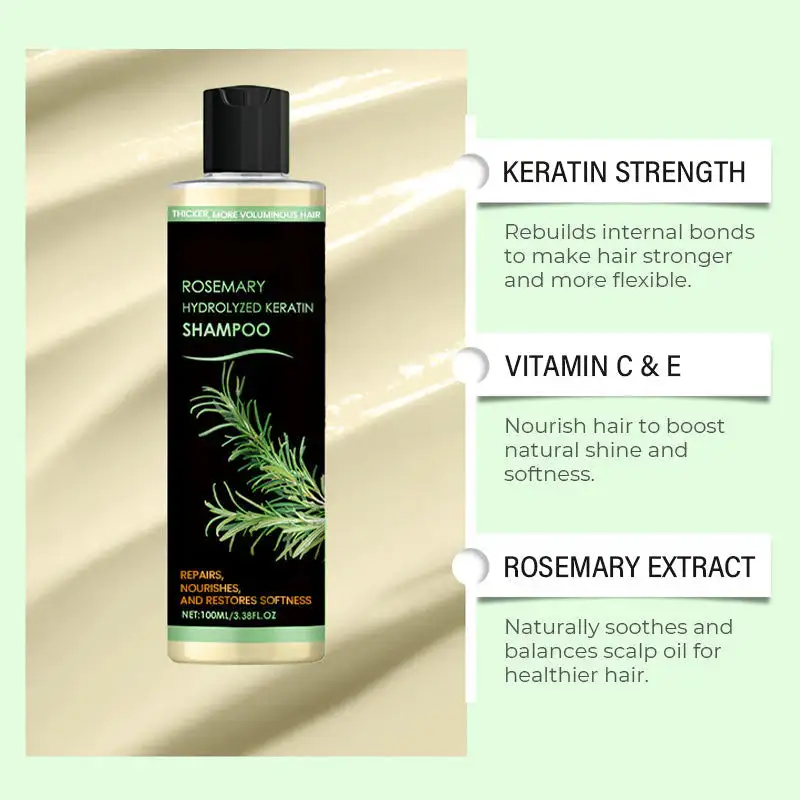 Rosemary Hydrolyzed Keratin Shampoo - Image 14
