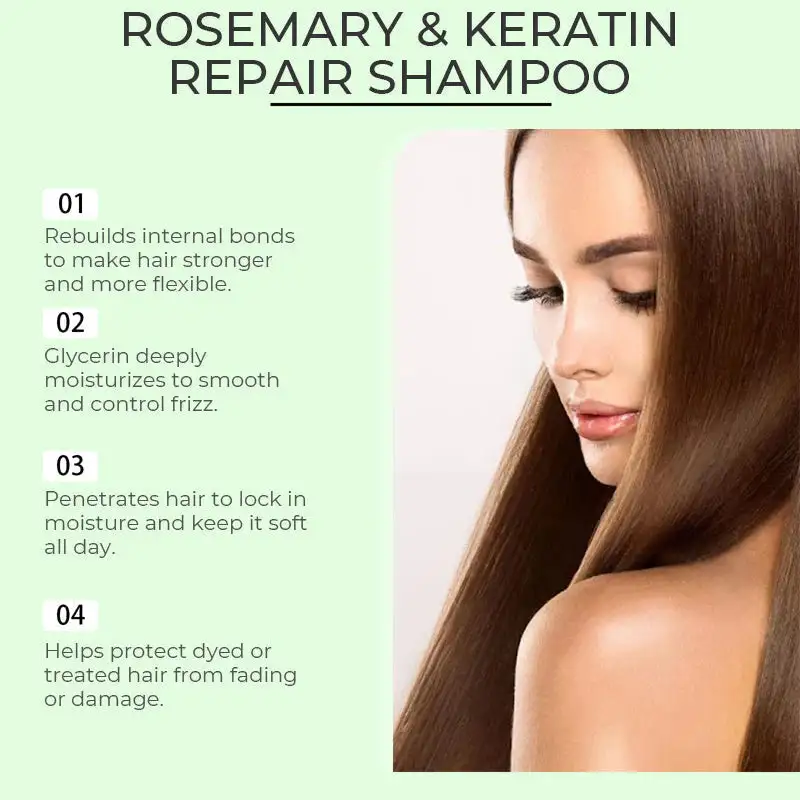 Rosemary Hydrolyzed Keratin Shampoo - Image 4