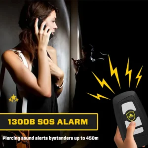 Flashlight & Alarm Car Keychain - Image 4