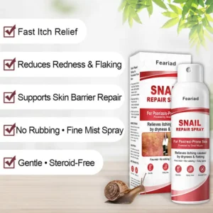 Feariad Snail Repair Spray for Itchy, Flaky Psoriasis Skin - Image 7