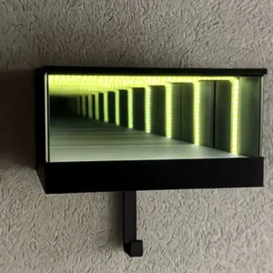 Infinity Mirror LED Garage Key Holder - Image 2
