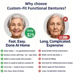 【Official Brand Store】Custom-Fit Functional Dentures — ComfortMax Edition - Image 7
