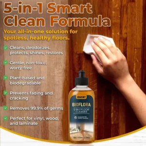 QIAWI 5-in-1 Floor Cleaner - Fast-Drying, Antibacterial, and Eco-Friendly Solution - Image 9