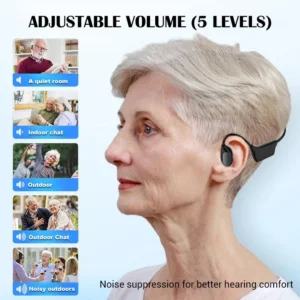 Bone Conduction Smart Hearing Aid Bluetooth Earphones
