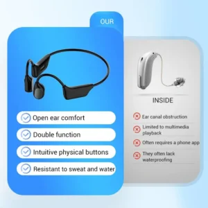 Bone Conduction Smart Hearing Aid Bluetooth Earphones - Image 10