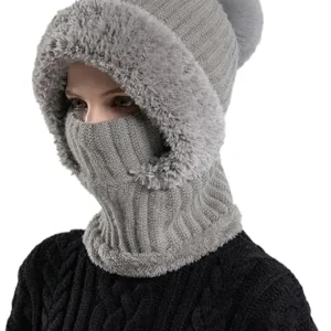🧣 Women's Knit Beanie Hat Scarf Mask Set — Stay Warm & Stylish This Winter! ❄️ - Image 3