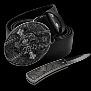 😎 Fashion Genuine Leather Belt With Knife - Image 7
