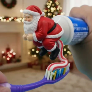 Funny Santa Toothpaste Topper - Image 2