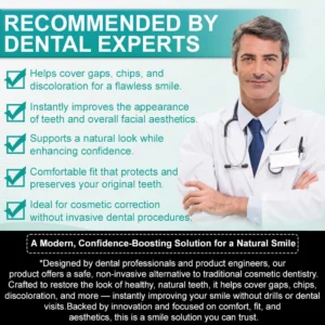 Instant Stick-on Dental Veneers (✅Clinically proven, easy-to-use dental veneers trusted by over 8,000 US users for a comfortable, natural smile.) - Image 4