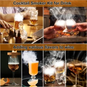 Cocktail Smoker with 8 flavors -Bourbon Whiskey Gifts for Men - Image 8