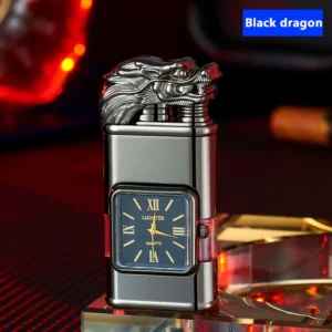 Windproof Lighter Vintage Watch Bezel Jet flame Torch - Image 2