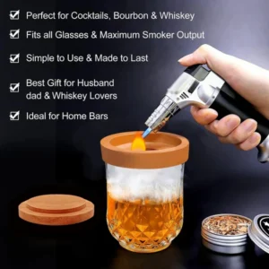 Cocktail Smoker with 8 flavors -Bourbon Whiskey Gifts for Men - Image 6