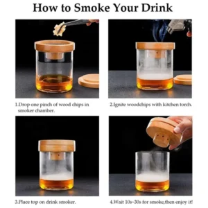 Cocktail Smoker with 8 flavors -Bourbon Whiskey Gifts for Men - Image 5