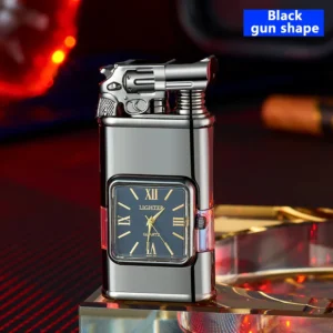 Windproof Lighter Vintage Watch Bezel Jet flame Torch - Image 10