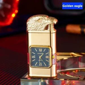 Windproof Lighter Vintage Watch Bezel Jet flame Torch - Image 7