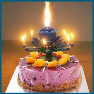 Rotating Lotus Surprise Candle - Image 3