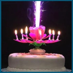 Rotating Lotus Surprise Candle - Image 4