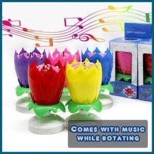 Rotating Lotus Surprise Candle - Image 6