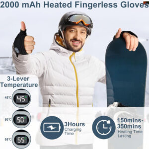 Digital Display Heated Gloves - Image 8