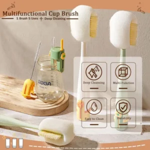 5-in-1 Baby Bottle Cleaning Brush Set - Image 3