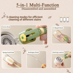 5-in-1 Baby Bottle Cleaning Brush Set - Image 5