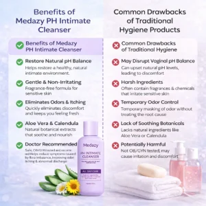 🛡️Medazy PH Intimate Cleanser – Say Goodbye to Odor & Itching 🚫 – Restore pH Balance ⚖️ & Fight Inflammation 🦠 - Image 3