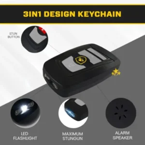 SEAGRIL V77 3in1 Stun & Flashlight & Alarm Car Keychain - Image 7