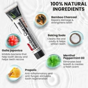 Bamboo Charcoal Whitening Toothpaste - Image 6
