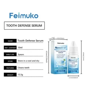Feimuko Tooth Defense Serum with Nano Hydroxyapatite for Teeth Whitening and Deep Cleaning - Image 9