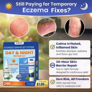 Psoriasis Day & Night Repair System - 100% Steroid-Free Relief Duo for Plaques, Scaling & Itch - Image 4