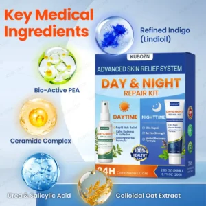 Psoriasis Day & Night Repair System - 100% Steroid-Free Relief Duo for Plaques, Scaling & Itch - Image 5