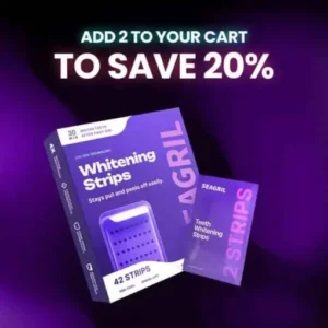 Purple Teeth Whitening Strips 7/21 Treatments Peroxide-Free Enamel Safe No Tooth Sensitivity - Image 9