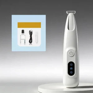 Silent Electric Pet Claw and Hair Trimmer with LED Light | Safe and Low Noise, Suitable for Dogs and Cats
