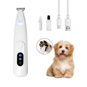 Silent Electric Pet Claw and Hair Trimmer with LED Light | Safe and Low Noise, Suitable for Dogs and Cats - Image 10