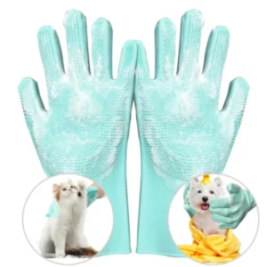 Silicone Dog Grooming Gloves - Image 7