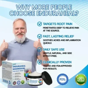 EnduraHeal Magnesium Pain Relief Cream (Treats Arthritis, Neuropathy, Rheumatism, Sports Injuries & More) - Image 3