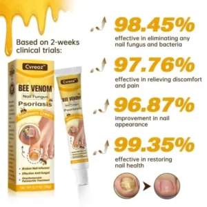 Bee Venom Nail Fungus Psoriasis Treatment Cream - Image 2