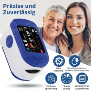 Hochpräzises multifunktionales nicht-invasives Gerät – 99,99% Genauigkeit!Kompatibel mit iOS und Android Smartphones
