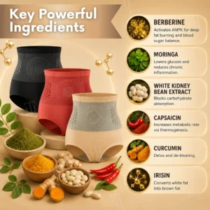 2026 8-in-1 Moringa & Berberine Thermogenic Sculpting Shorts🔥 30-Minute No-Sweat Routine - Image 7