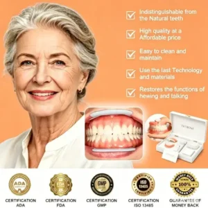 Custom-Fit Full Denture 2026 | Strong Suction Moldable Denture Set