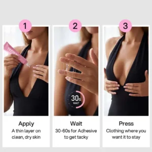 Professional Body Adhesive Sweat & Water Resistant Stain-Free Easy to Remove - Image 3