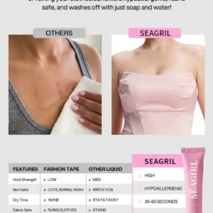 Professional Body Adhesive Sweat & Water Resistant Stain-Free Easy to Remove - Image 5