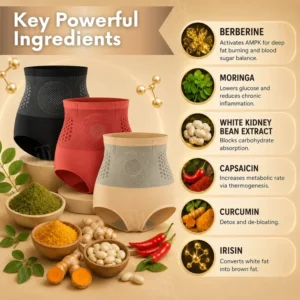 2026 8-in-1 Moringa & Berberine Thermogenic Sculpting Shorts🔥 30-Minute No-Sweat Routine - Image 7