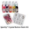 Sparkly Crystal Button Resin Kit