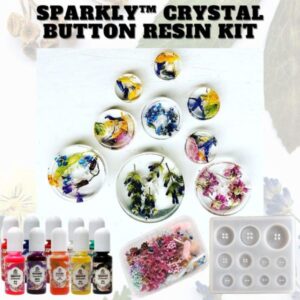 Sparkly Crystal Button Resin Kit - Image 2