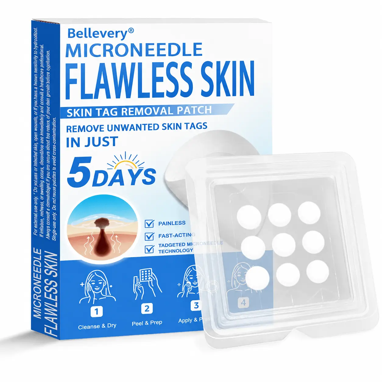 2-in-1 Microneedle + Hydrocolloid Skin Patch Repair System - Image 3