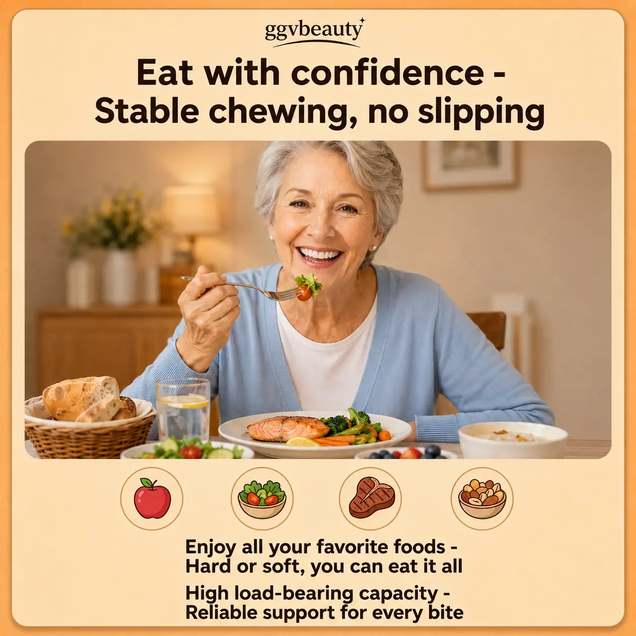 Custom-Fit Dentures | Lightweight At-Home Solution - Image 3
