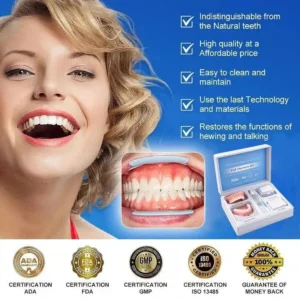 Custom-Fit Instant Smile Dentures – Natural Looking Comfort Fit - Image 5